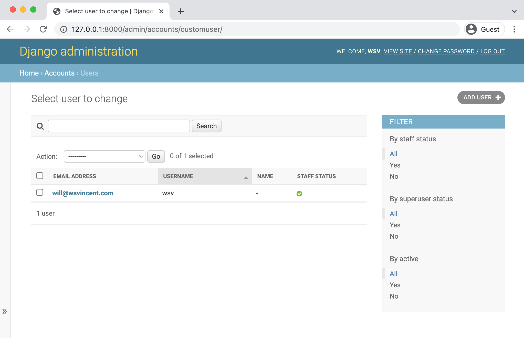 Admin Superuser